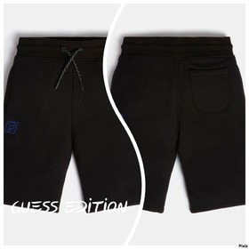 GUESS КЪСИ ПАНТАЛОНКИ BLACK ACTIVE SPRING COLLECTION 2022