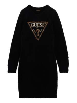 GUESS ПЛЕТЕНА РОКЛЯ С АПЛИКИРАНИ КАМЪНИ