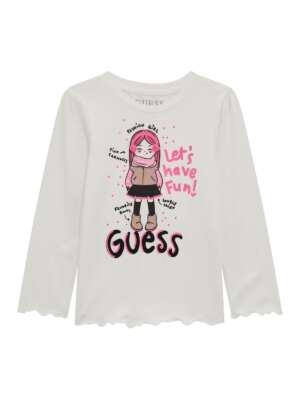 GUESS БЛУЗКА С ГУМИРАНА АПЛИКАЦИЯ JUICY PINK