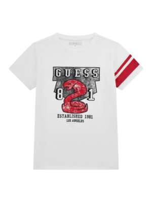 GUESS Тениска с щампа червена змия