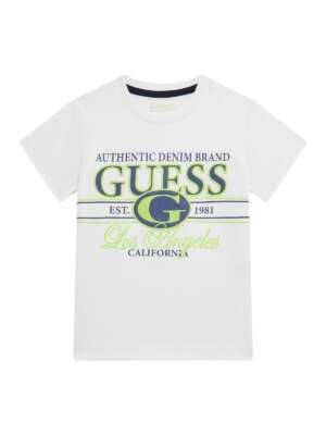 GUESS Тениска с бродирани надписи