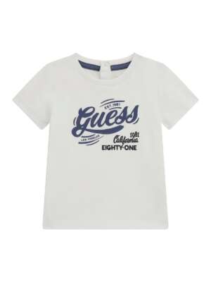 GUESS Бебешка тениска с щампа GUESS Бебешка тениска с щампа
