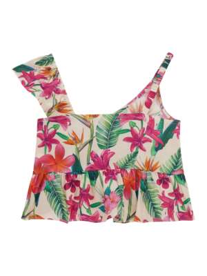GUESS Красиво лятно потниче вискоза TROPIC
