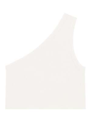 GUESS Потниче рипс с едно рамо Real white