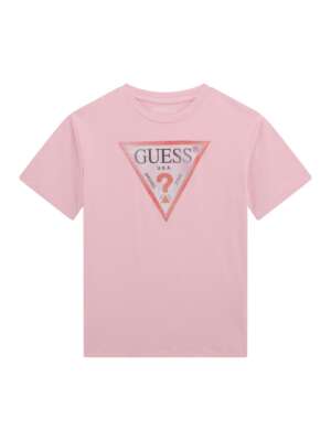 GUESS Розова тениска с холограмно лого