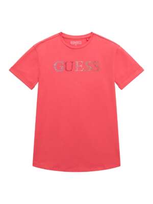 GUESS Издължена тениска с цветни камъни