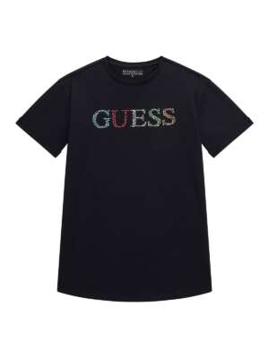 GUESS Издължена тениска с цветни камъни