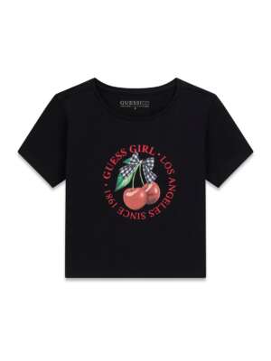 ?✨ Guess Kids тениска Cherry Girl с черешки и панделка – нова колекция (7–16г) ?